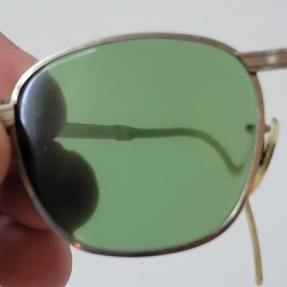 Vintage USSSCO GREEN GLASSES SAFETY STEAMPUNK MOTORCYCLE VINTAGE - Picture 5 of 9